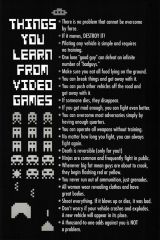 Things You Learn from Video Games Poster Print