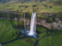 Earth Seljalandsfoss Waterfalls Waterfall