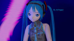 Anime Vocaloid Hatsune Miku Blue Eyes Blue Hair Long Hair Blender Blender 3D