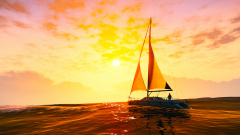 Video Game Grand Theft Auto V Grand Theft Auto GTA Online Sunset Boat Sky