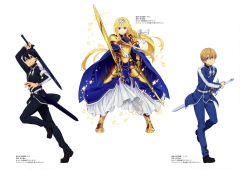Anime Sword Art Online: Alicization Sword Art Online Alice Zuberg Eugeo Kirito Kazuto Kirigaya