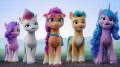 Movie My Little Pony: A New Generation My Little Pony Sunny Starscout Hitch Trailblazer Izzy Moonbow Zipp Storm Pipp Petals