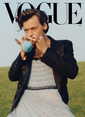 Harry Styles (XI 117inq Harry Styles 2022 Music Album Cover s Band s Painting for Living Room Bedroom Bathroom ) (Vogue)