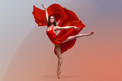 (red dancer leap)